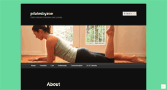 Desktop Screenshot of pilatesbyzoe.com
